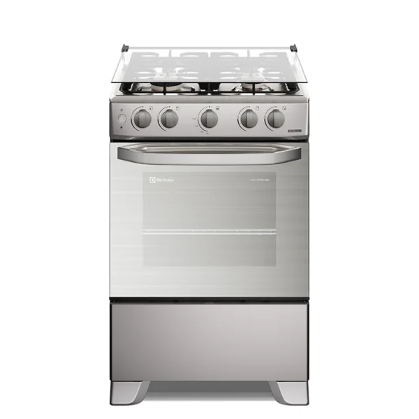 Cocina Electrolux de 4 hornallas, inox
