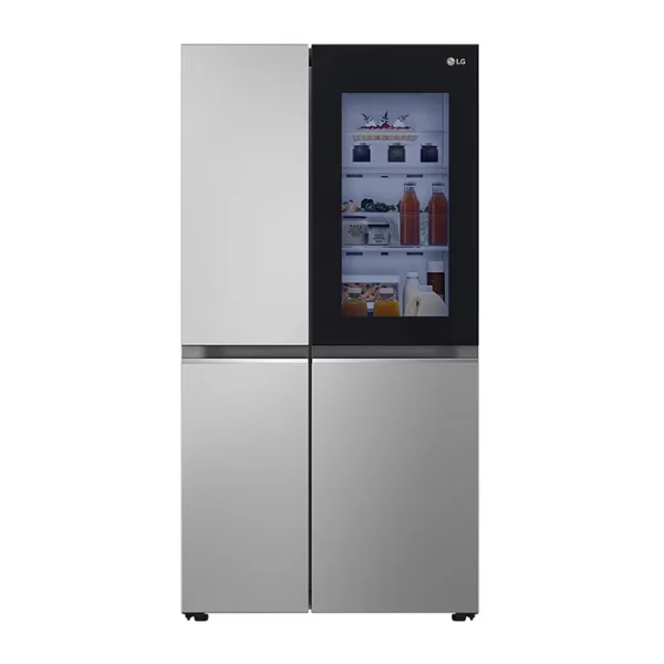 Refrigerador LG frío seco, side by side, inverter, color plata de 655L - GS66BVP