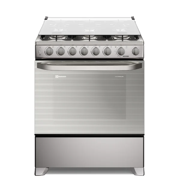 Cocina Electrolux de 6 hornallas, inox, grill